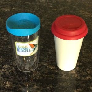 Travel Cups with Lid x 2